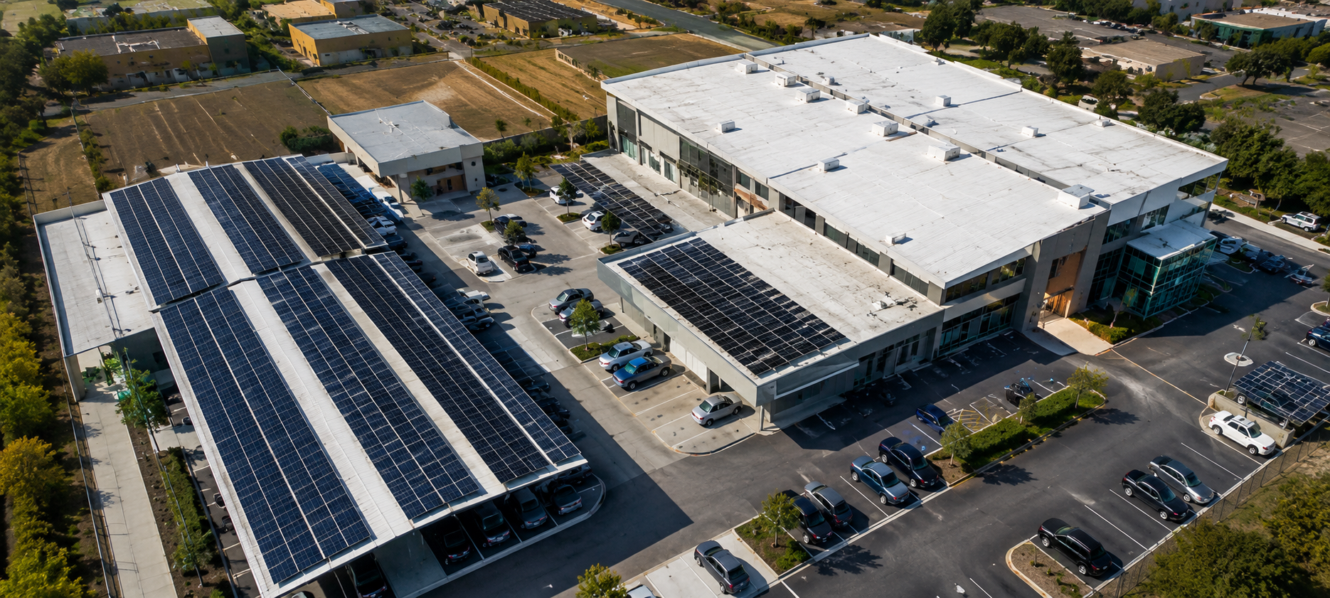 Government solar panels installation layout